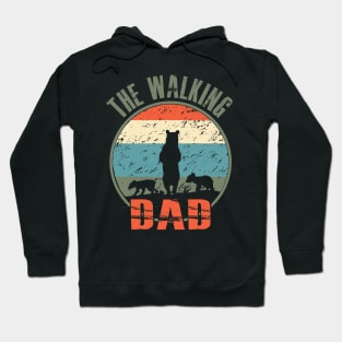 Father Father's Day The walking Dad Bear Hoodie